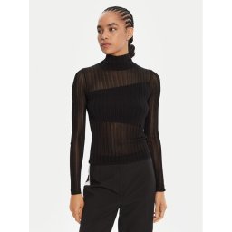 HUGO Пуловер Siclamino 50542650 Черен Slim Fit