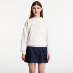 Суитшърт Calvin Klein Jeans Ls Baby Terry Seasonal Monologo Hoodie Tofu S