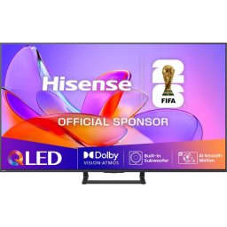 Телевизор Hisense 50" A7Q, 4K Ultra HD 3840x2160, QLED, FALD, Quantum Dot, HDR 10+, HLG, Dolby Vision, Dolby Atmos, Smart TV, WiFi 5GHz, WiFi Direct, BT, Anyview Cast, 3xHDMI, 2xUSB, LAN, CI+, DVB-T2/C/S2, Black