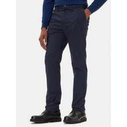 Calvin Klein Чино панталони LV04LD613G Тъмносин Slim Fit