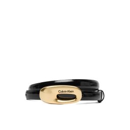 Calvin Klein Дамски колан Oval Buckle Shiny Strap 15Mm LV04F7064G Черен
