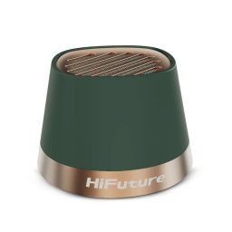 HiFuture Mega S – Bluetooth високоговорител, 5W, TWS, MagSafe, безжично зареждане, зелен