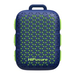 HiFuture Pocket S – Bluetooth 5.4 високоговорител, 5W, IPX7, TWS, 8 часа, с клипс, син