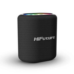 HiFuture Vocalist100 - караоке тонколона с 2 микрофона, RGB светлина, 20W - черна