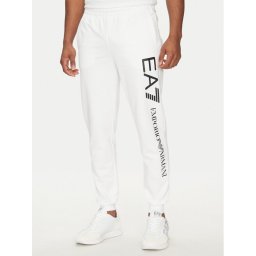 EA7 Emporio Armani Долнище анцуг 7M000571 AF13512 M0003 Бял Regular Fit