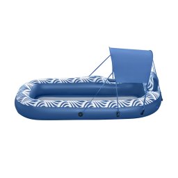 Надуваема водна постелка Bestway Comfort Plush 43732, със сенник, 198 х 112 см
