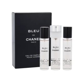 Chanel Bleu de Chanel 3x 20 ml Eau de Parfum за мъже Пълнител 60 ml