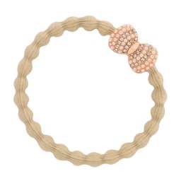 By Eloise London Rose Gold Bling Bow цвят Sand