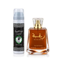 Lattafa Raghba Подаръчен комплект EDP 100 ml + дезодорант (случаен аромат от производителя) 50 ml