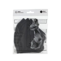 NEQI Adult Community Face Coverings M-L Black Предпазнa маскa 3 бр