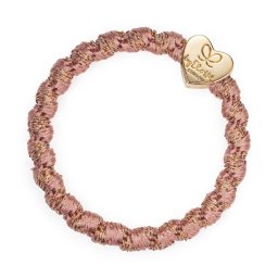 By Eloise London Gold Heart Woven цвят Rosé