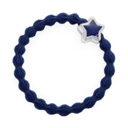 By Eloise London Enamel Silver Star цвят Navy Blue