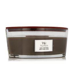 WoodWick Pressed Blooms & Patchouli Ароматна свещ 453,6 g тип Sand & Driftwood