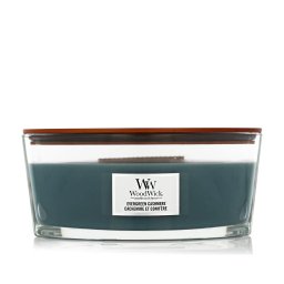 WoodWick Pressed Blooms & Patchouli Ароматна свещ 453,6 g тип Evergreen Cashmere