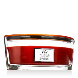 WoodWick Pressed Blooms & Patchouli Ароматна свещ 453,6 g тип Cinnamon Chai