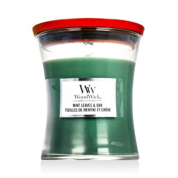 WoodWick Spiced Blackberry Ароматна свещ 275 g тип Mint Leaves & Oak