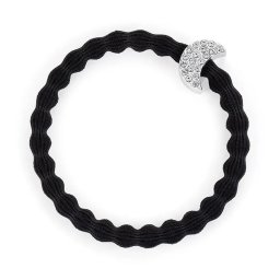 By Eloise London Silver Diamanté Moon Black