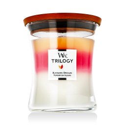 WoodWick Trilogy Warm Woods Ароматна свещ 275 g тип Blooming Orchid