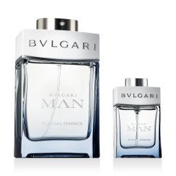 Bvlgari Man Glacial Essence комплект за мъже Eau de Parfum 100 ml + Eau de Parfum 15 ml опция Bay Leaves Cover