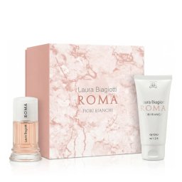 Laura Biagiotti Roma Fiori Bianchi Подаръчен комплект EDT 25 ml + лосион за тяло 50 ml