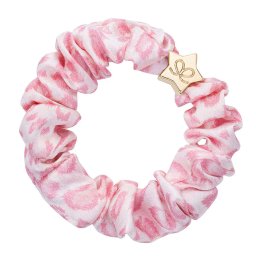 By Eloise London Gold Star Silk Scrunchie цвят Pink Leopard