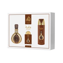 Lattafa Pride Masa комплект Парфюмна вода 100 ml + Парфюмна вода 20 ml + Спрей за тяло 200 ml