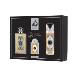 Lattafa Pride King Of Arabia комплект Парфюмна вода 100 ml + Парфюмна вода 20 ml + Дезодорант 200 m