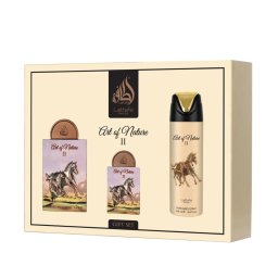 Lattafa Pride Art Of Nature II комплект Парфюмна вода 100 ml + Парфюмна вода 20 ml + Спрей за тяло