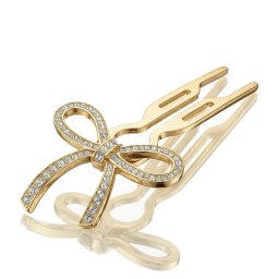 Fiona Franchimon Nº1 Hairpin Steel Crystals By Swarovski Щипка за коса за жени 1 бр Нюанс Yellow Gol
