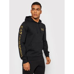 EA7 Emporio Armani Суитшърт 7M000569 AF13512 MC004 Черен Regular Fit