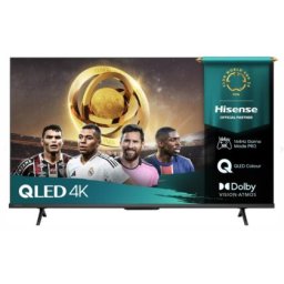 Телевизор Hisense 50" E7Q Pro, 4K Ultra HD 3840x2160, QLED, Quantum Dot, 144Hz, HDR 10+ adaptive, HLG, Dolby Vision, DTS Virtual X, Smart TV, WiFi 5GHz, WiFi Direct, BT, Anyview Cast, 3xHDMI, 2xUSB, LAN, CI+, DVB-T2/C/S2, Black