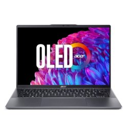 Acer Swift SFG14-63-R1DP Лаптоп - 14", OLED, Ryzen 7, 16GB, 512GB, Steel Gray