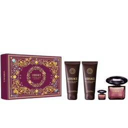 Versace Crystal Noir Gift Set - EDP 90 ml + Shower Gel 100 ml + Body Lotion 100 ml + EDP 5 ml за жени