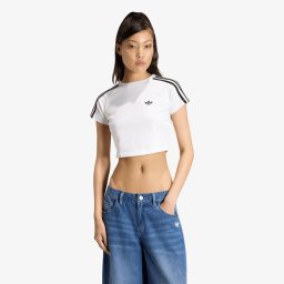Тениска adidas SST Baby T-shirt White/ White/ Black M