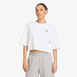 Тениска adidas Essentials Crop T-shirt White XL