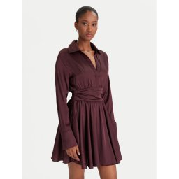 Guess Коктейлна рокля W5YK00 WF1T2 Кафяв Regular Fit