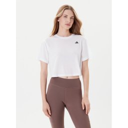 adidas Тениска от техническо трико Train Essentials JC9556 Бял Loose Fit