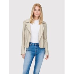 ONLY Яке от имитация на кожа Gemma 15153079 Бежов Regular Fit