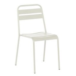 Градински стол Carmen ABA, до 120кг, метален, подлакътници, стифиране, сив