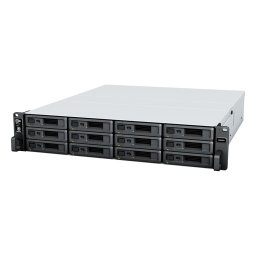 Мрежови диск (NAS) Synology RS2423+, четириядрен AMD Ryzen V1780B 3.3/3.6 GHz, без твърд диск (12x SATA 6Gb/s), 8GB DDR4, 2x 1GbE / 1x 10GbE, 2x USB 3.2