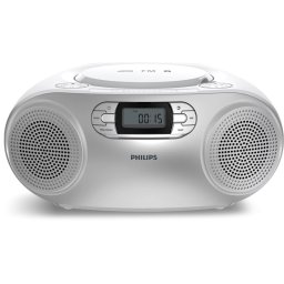 PHILIPS CD радиокасетофон FM/CD Bluetooth 3W RMS сив