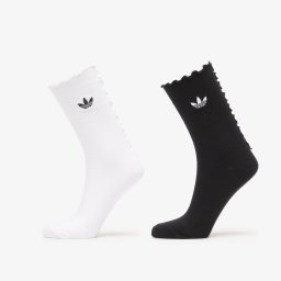Чорапи adidas Ruffle Crew Socks 2 Pairs Black/ White S