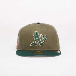 Шапка New Era 59FIFTY MLB American Herringbone Oakland Athletics Official Team Color 7 1/4
