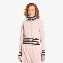 Суитшърт adidas Vintage Tt High Knitted Ribs Top Sandy Pink XS