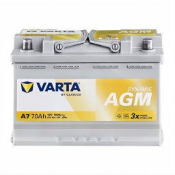 Акумулатор VARTA A7 DYNAMIC AGM 70Ah/760A R+