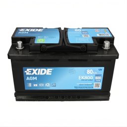 Акумулатор EXIDE AGM 80Ah/800A R+