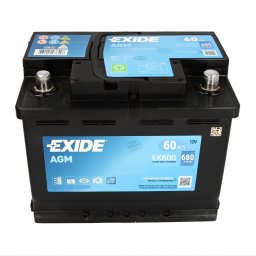 Акумулатор EXIDE AGM 60Ah/680A R+