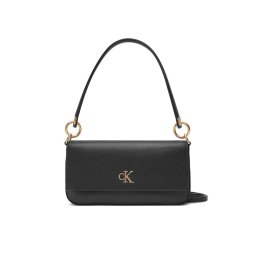 Calvin Klein Jeans Дамска чанта Minimal Monogram Shoulder Pouch LV04K3161G Черен