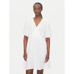 Pieces Лятна рокля Sastina 17156475 Бял Regular Fit