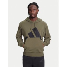 adidas Суитшърт Essentials Big Logo JE8892 Каки Regular Fit
